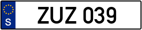 Trailer License Plate